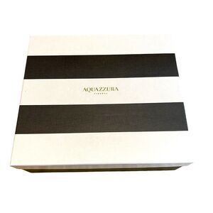 Aquazzura Firenze Empty Shoe Box Gift Set Storage Dust Bag Tissue Paper 12x11x4”